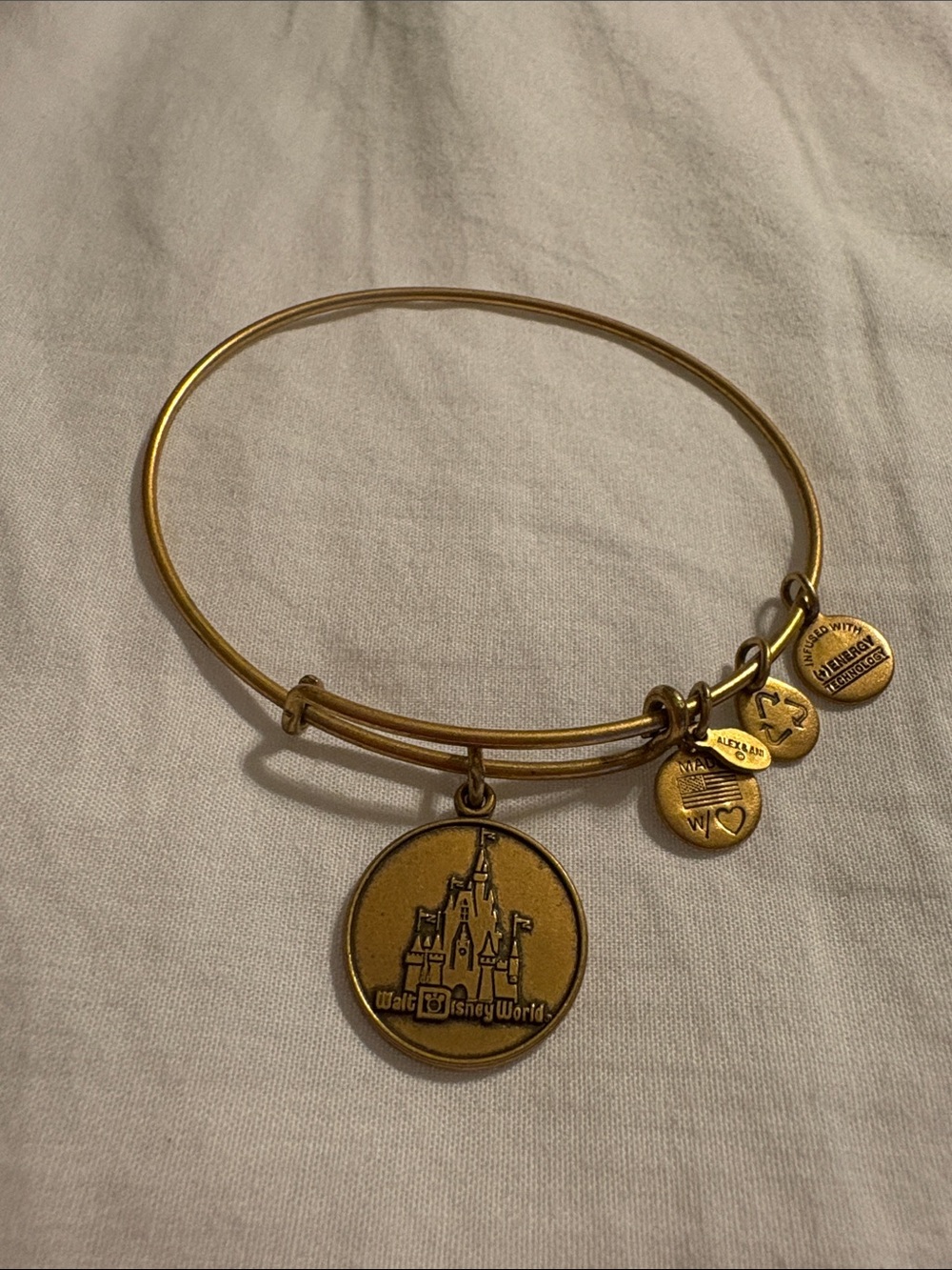 Alex and Ani Gold Disney Castle Charm Bangle